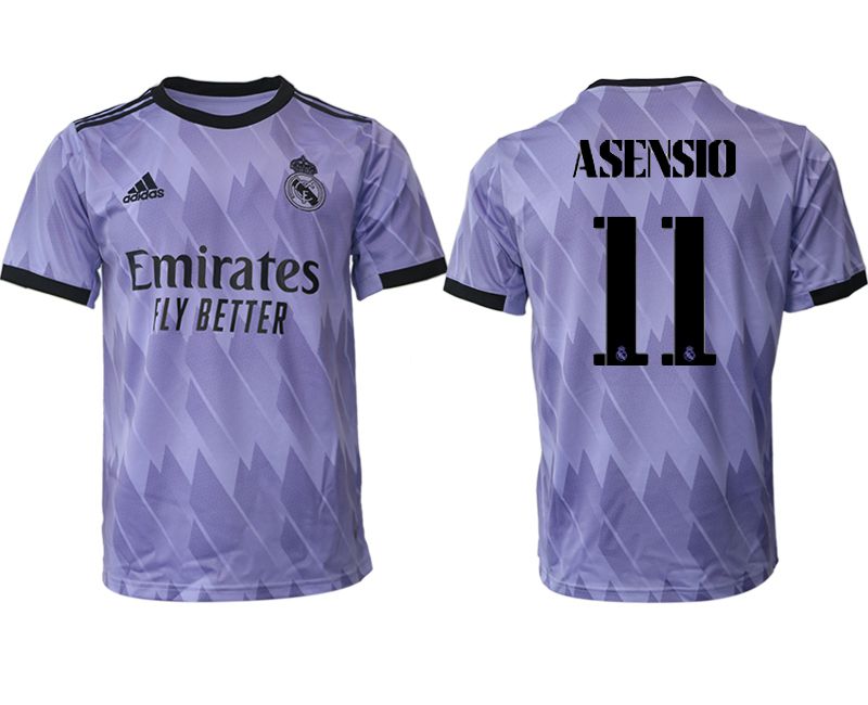 Men 2022-2023 Club Real Madrid away aaa version purple 11 Soccer Jersey